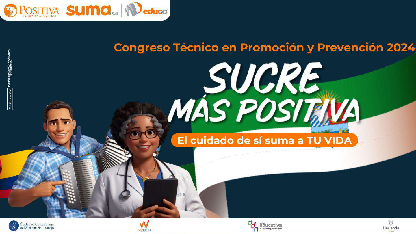 Imagen que representa el Congreso técnico en promoción y prevención 2024 Sucre más Positiva - Acción educativa presencial - Sincelejo