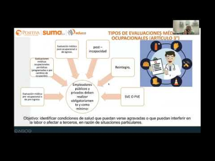 Sesión 9: evaluaciones médicas ocupacionales, regulación, tipos y gestión