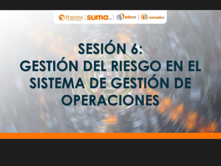 21. PRESENTACIÓN SESIÓN 6 GESTIÓN DEL RIESGO EN EL SISTEMA