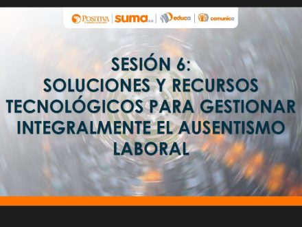 22. PRESENTACIÓN SESIÓN 6 SOLUCIONES Y RECURSOS TECNOLÓGICOS - PORTADA