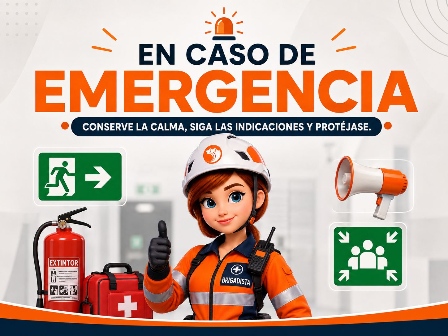 Infografía sobre cómo actuar ante un caso de emergencia