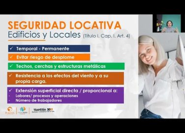 Condiciones de edificios y locales- Piso y techos; ventanas; puertas; escaleras; áreas de circulación interna