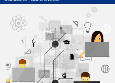 Ilustración de una persona consultando diferentes fuentes de información sobre SST.