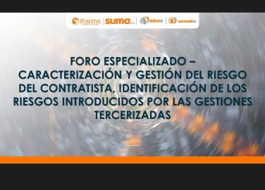 FORO ESPECIALIZADO - CARACTERIZACIÓN Y GESTIÓN