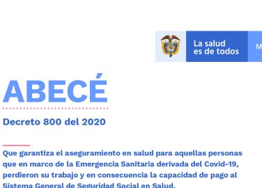 Abecé: Decreto 800 del 2020