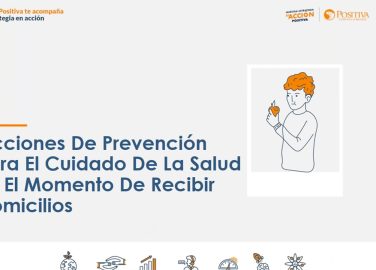 Acciones de prevención para el cuidado de la salud en el momento de recibir domicilios