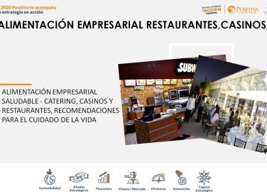 Alimentación empresarial saludable - Catering, casinos y restaurantes, recomendaciones para el cuidado de la vida