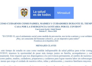 ¿Cómo cuidarnos como padres, madres y cuidadores durante el tiempo en casa por la emergencia sanitaria por el covid-19?