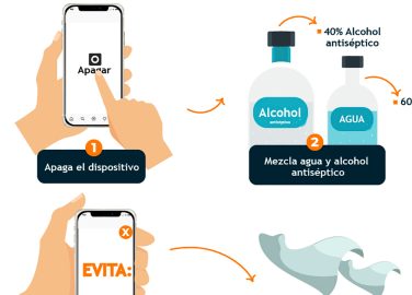 ¿Cómo desinfectar el celular?