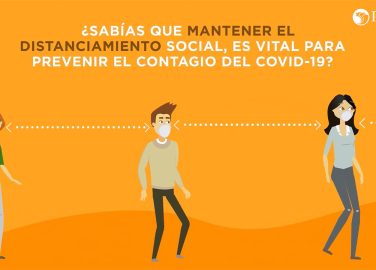 ¿Sabías que mantener el distanciamiento social, es vital para prevenir el contagio del covid-19?