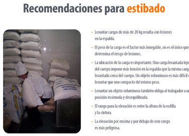 Recomendaciones para estibado