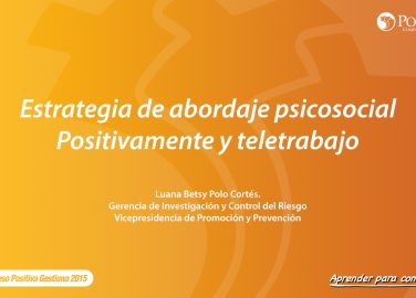 Estrategia de abordaje psicosocial Positivamente y teletrabajo