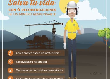 Salva tu vida con 4 recomendaciones: ¡sé un minero responsable!