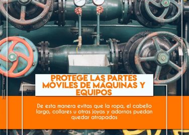 Protege las partes móviles de máquinas y equipos