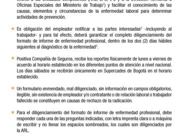 Proceso para el reporte oportuno de la enfermedad laboral