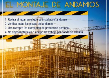 Medidas mínimas para el montaje de andamios