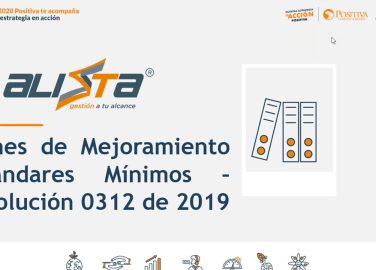 Planes de mejoramiento estándares mínimos - Resolución 0312 de 2019