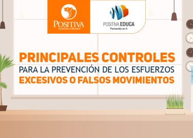 Principales controles para la prevención de esfuerzos excesivos o falsos movimientos