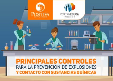 Principales controles para la prevención de explosiones y/o contacto con sustancias químicas