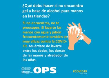 ¿Qué debo hacer si no encuentro gel a base de alcohol para manos en las tiendas?