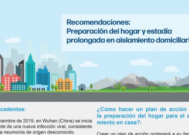 Recomendaciones: Preparación del hogar y estadía prolongada en aislamiento domiciliario